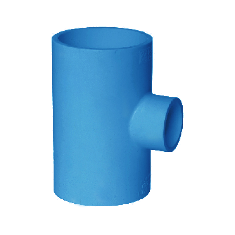 16472964582412011a06a4761549139a LESSO 90° Reducing Tee (PVC-U Water Supply Fitting) Blue dn200x110 - Image 1