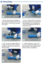 LESSO PVC-U Water Supply Straight Pipe (1.6MPa), Blue dn40 4M - Image 4