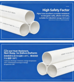 LESSO PVC-U Drainage Pipe (B) White dn200 4M - Image 3