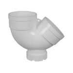 LESSO P-trap with inspection port white PVC-U drainage fitting DN50