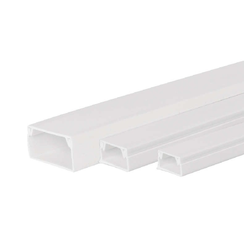 54eace9594d757aa711cc3ebae31f7e7 LESSO PVC Wiring Duct,White, 39×19 1.8M - Image 1