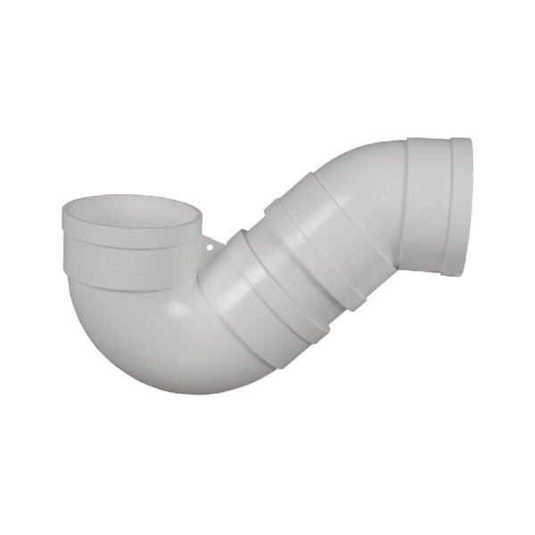LESSO P-trap PVC-U drainage fitting white dn50