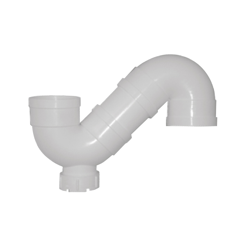 63fdc57c0ac10d4b4f67e44113380244 LESSO S-type P-trap (with inspection port) PVC-U drainage fitting white dn75 - Image 1