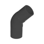 LESSO 45° Coupling Elbow (PE Fitting) SDR11 (1.6MPa) Black dn110