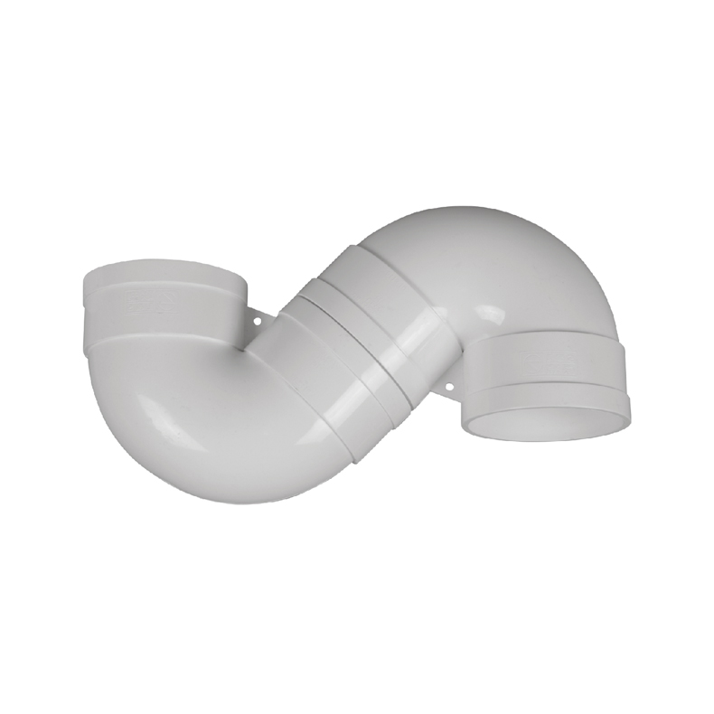 92e1a2a8721df62ccb13dc28356644ce LESSO S-trap PVC-U drainage fitting white DN160 - Image 1