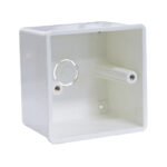 LESSO Concealed Switch Box (With Movable Legs) for PVC Electrical Conduits White 77*77 dn20/38