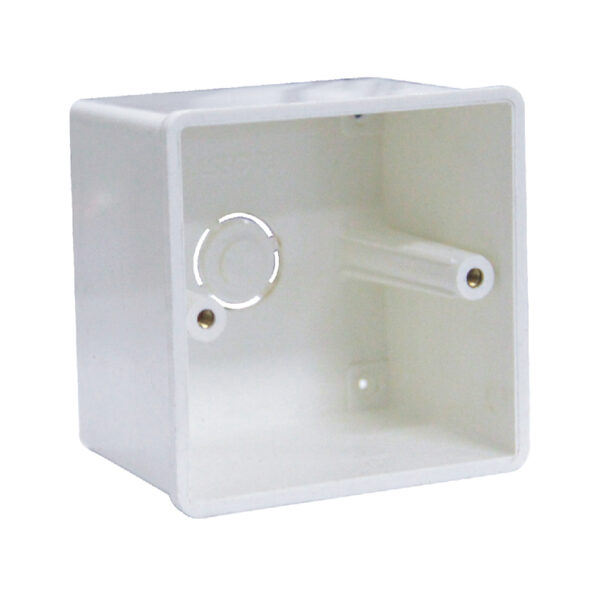 LESSO Concealed Switch Box (With Movable Legs) for PVC Electrical Conduits White 77*77 dn20/38