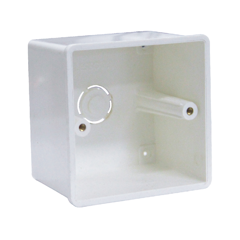 bcff991d2ea036b094fdcca993cb4829 LESSO Concealed Switch Box (With Movable Legs) for PVC Electrical Conduits White 77*77 dn20/38 - Image 1