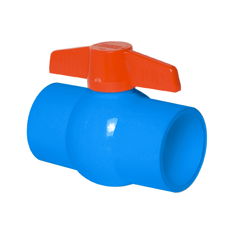 c575075a6a96e58371c33a847cddaec6 LESSO Ball Valve (PVC-U Water Supply Fitting) Blue DN20 - Image 1