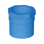 LESSO Female Thread Straight Connector (PVC-U Water Supply Fitting) Blue dn90x3"