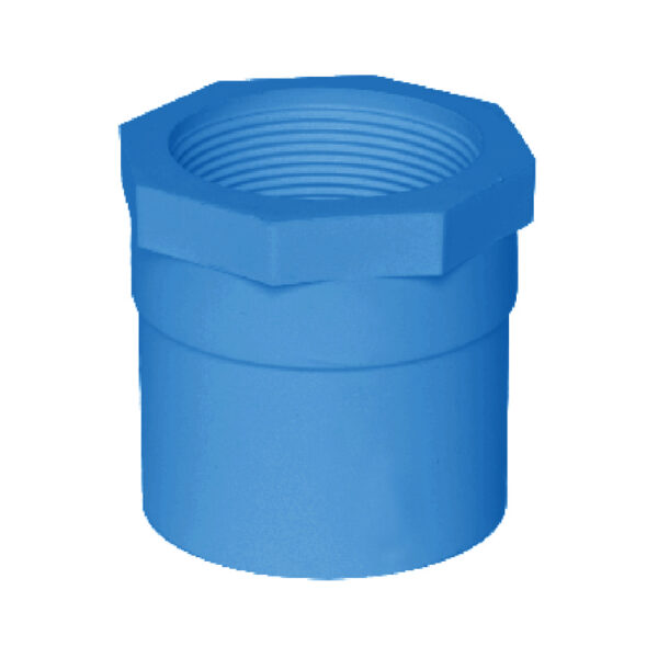 LESSO Female Thread Straight Connector (PVC-U Water Supply Fitting) Blue dn110x4"