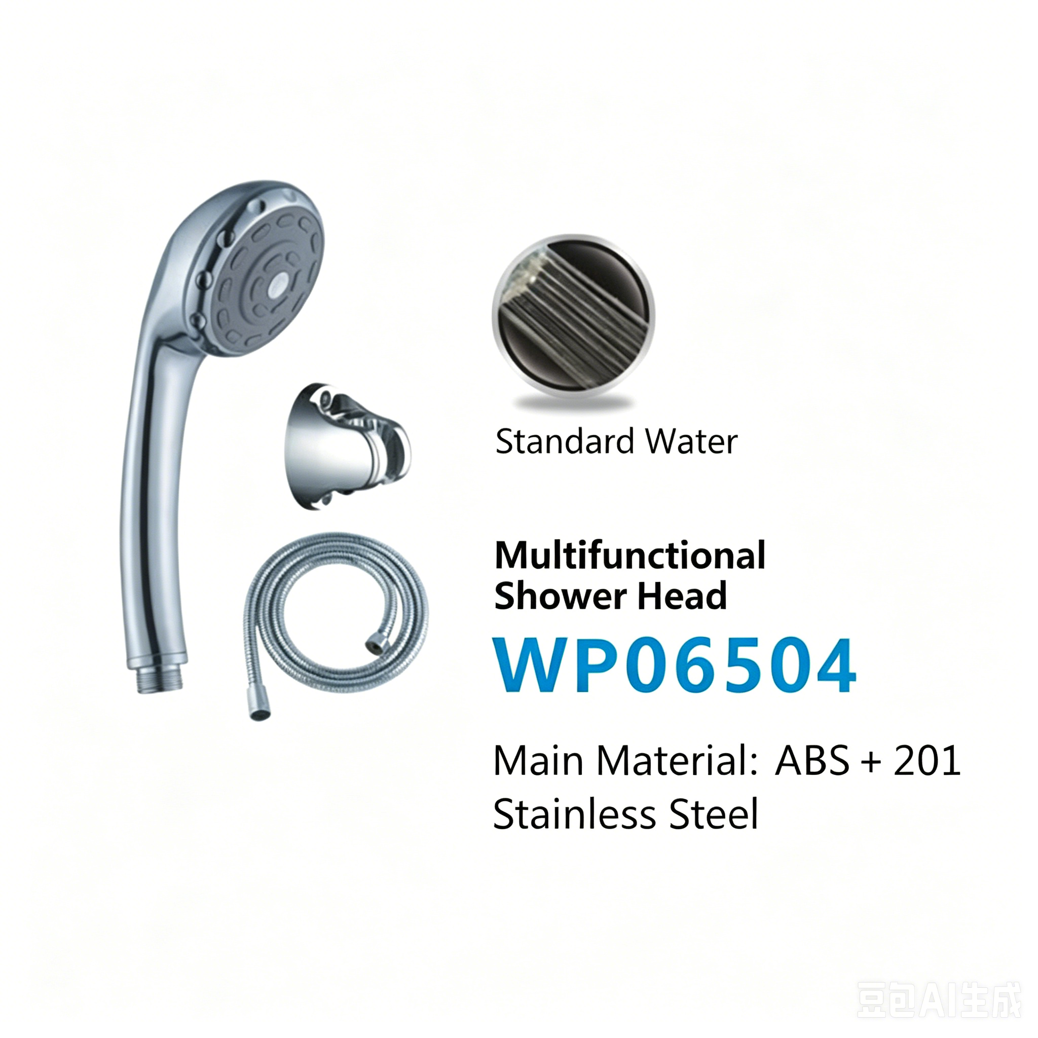 0d965c7f-97c2-42da-b257-60bd837a3a21 LESSO Multifunctional Shower Head WP06504 - Image 1