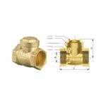 LESSO Brass Horizontal Check Valve 401-100 Brass Valve - Image 2