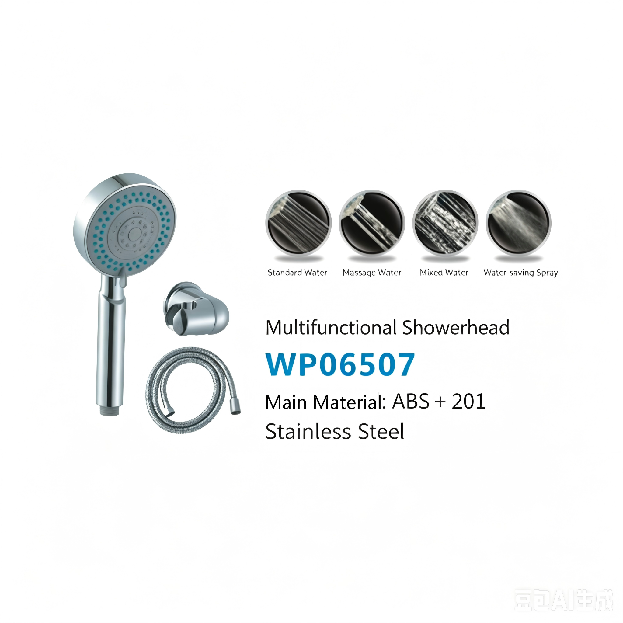 16d18342-5f65-4cf2-befc-7201c5401884 - 副本 LESSO Multifunctional Shower Head WP06507 - Image 1