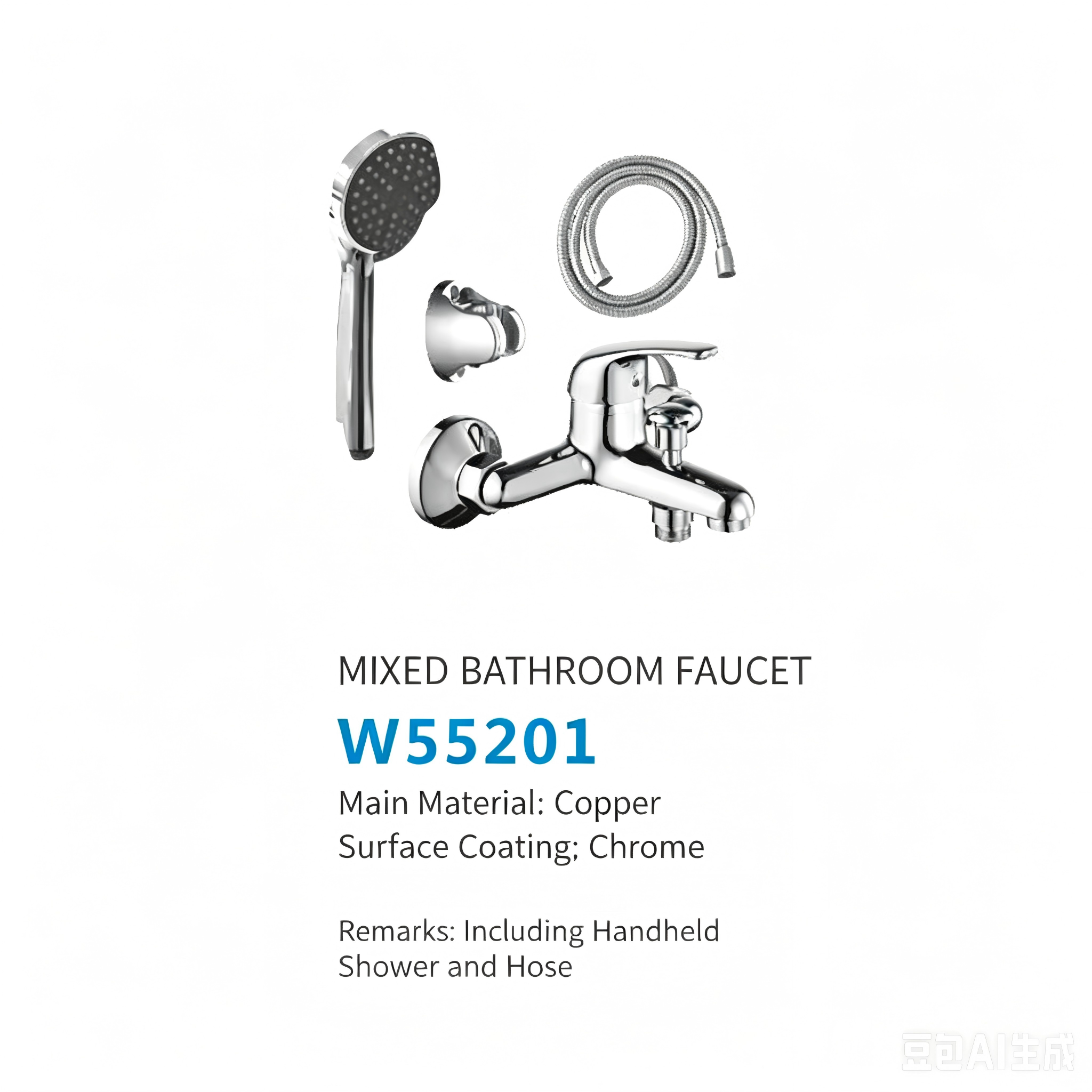 59687a13-2b7c-485e-af5b-3c9518b6557c - 副本 LESSO Mixed Bathtub Faucet W55201 - Image 1