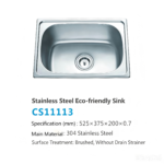 LESSO Stainless Steel Eco-friendly Sink CS11113 - Image 2