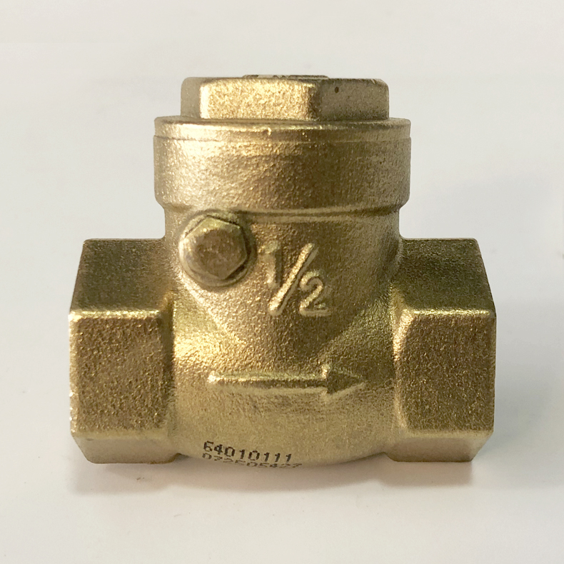 c9b7aa7f1965096028e830989bdf1f1a LESSO Brass Horizontal Check Valve 401-015 Brass Valve - Image 1