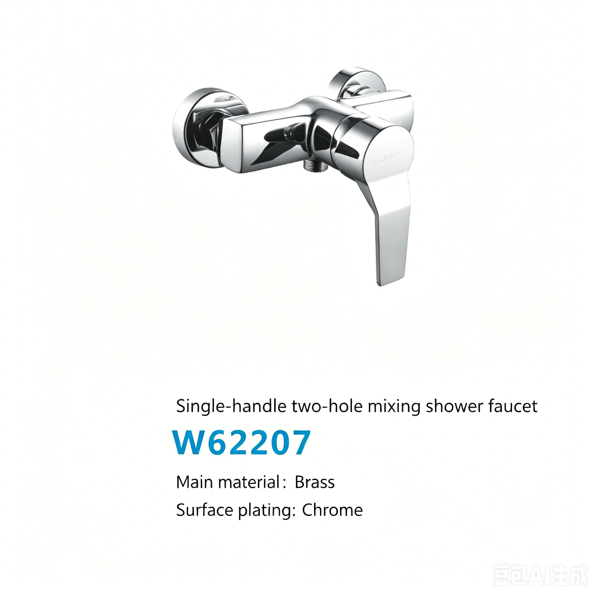 ca303477-87e3-45f6-87db-287522c4f0a8 LESSO Single-lever Two-hole Mixing Shower Faucet W62207 - Image 1