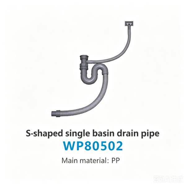 LESSO S-type Single Basin Drain Pipe WP80502
